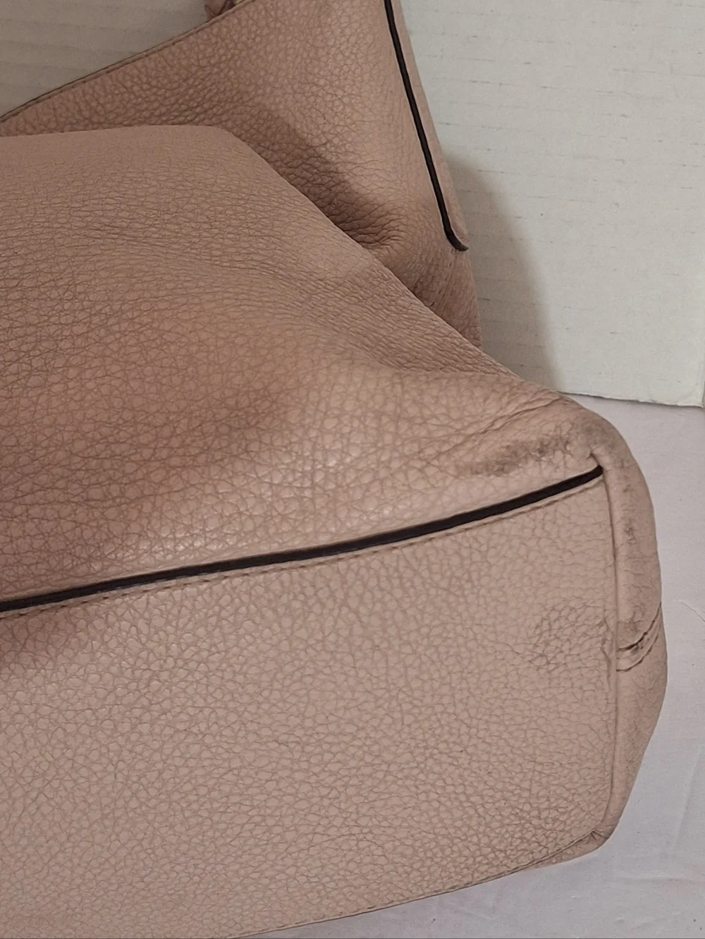 Michael Kors Lexington Large Hobo Shoulder Bag Blush Beige Pink GUC
